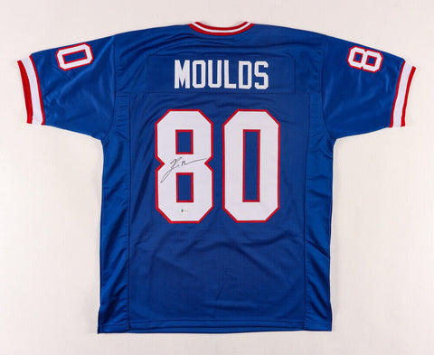 Eric Moulds Signed Bills Jersey (Beckett) Buffalo's All Pro Receiver (1996-2005)