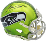 KENNETH WALKER III AUTOGRAPHED SEAHAWKS FLASH GREEN MINI HELMET BECKETT 235707