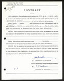 Fritz Crisler HOF Michigan Head Coach Signed/Auto Contract PSA BA199030
