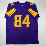 Autographed/Signed Randy Moss Minnesota Color Rush Purple Jersey Beckett BAS COA
