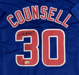 Chicago Cubs CRAIG COUNSELL Signed Custom Replica Blue Jersey AUTO - BAS