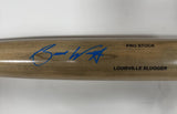 Brewers BRANDON WOODRUFF Signed Louisville Slugger Blond Bat AUTO - BAS