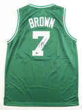 Jaylen Brown Signed Boston Celtics Jersey (Beckett) 2024 NBA Champ & Finals MVP