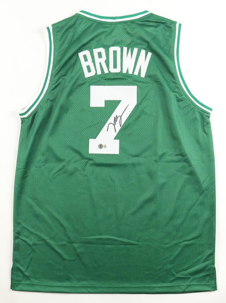 Jaylen Brown Signed Boston Celtics Jersey (Beckett) 2024 NBA Champ & Finals MVP