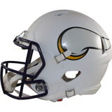 Minnesota Vikings Full Size Authentic Flt Wht Helmet Riddell New In Box 25788