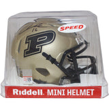 Aidan O'Connell Signed Purdue Boilermakers Gold Mini Helmet Beckett 43665