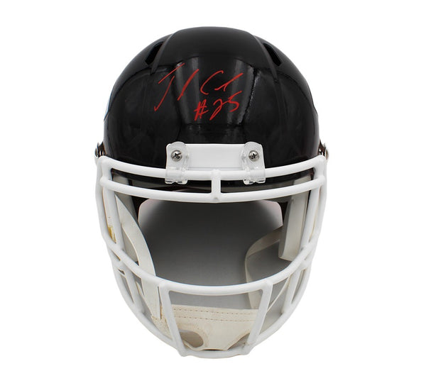 fade football helmet Jamaal Charles Signed Kansas City Chiefs Speed Full Size Custom Fade N – Super Sports Center