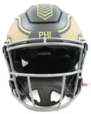 A.J. Brown Autographed Eagles F/S Salute 2025 SpeedFlex Helmet - Beckett W Holo