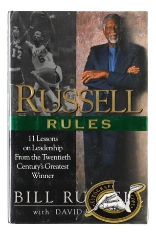Bill Russell Boston Celtics Signed Russell Rule Hardcover Book JSA