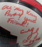 Eddie DeBartolo Jr Pro Football HOF 49ers Auto/Signed Mini Helmet JSA 201578