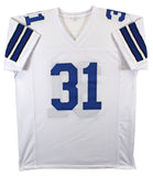 George Teague "Defend The Star" Signed White Pro Style Jersey BAS Witnessed