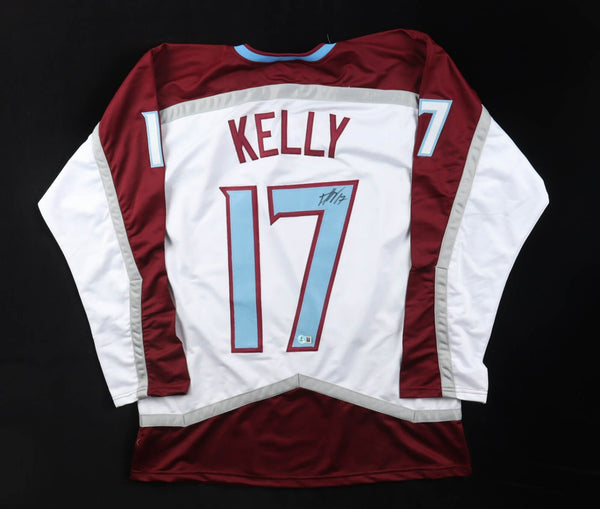 Parker Kelly Signed Colorado Avalanche White Jersey (Beckett) 3rd Line Center
