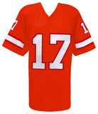 Steve DeBerg Signed Orange T/B Custom Football Jersey w/Fire The Cannons -SS COA