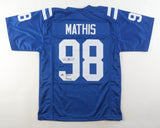 Robert Mathis Signed Indianapolis Colts Jersey Inscribed "SB XLI Champ"(JSA COA)