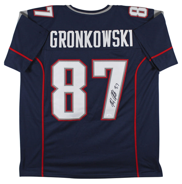 Rob Gronkowski Authentic Signed Navy Blue Pro Style Jersey Autographed JSA