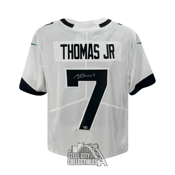 Brian Thomas Jr Autographed Jacksonville Jaguars Nike White Jersey - Fanatics