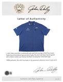 John Daly Authentic Signed Match Worn Blue Loudmouth Polo Shirt BAS #BK84735