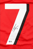 Bijan Robinson Signed Atlanta Falcons Red Custom Jersey - Beckett