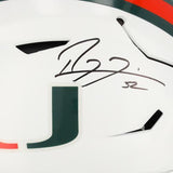 Ray Lewis Miami Hurricanes Signed Team-Issued White Helmet AA0134132