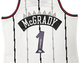 RAPTORS TRACY MCGRADY AUTOGRAPHED WHITE AUTHENTIC M&N 1998-99 JERSEY XL BECKETT
