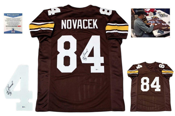 Jay Novacek AUTOGRAPHED SIGNED Custom Jersey - Beckett - College
