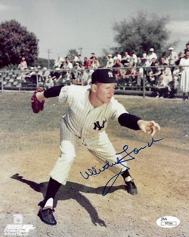 Whitey Ford Autographed New York Yankees 8x10 Photo JSA Authenticated #1