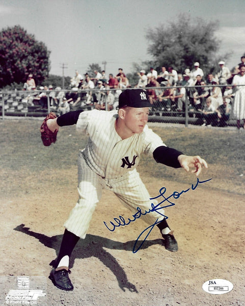 Whitey Ford Autographed New York Yankees 8x10 Photo JSA Authenticated #1