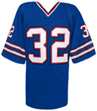 O.J. Simpson Signed Blue T/B Embroidered Stat Custom Football Jersey - (JSA COA)