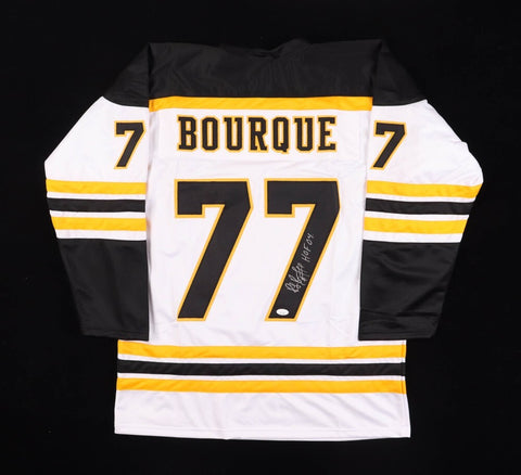 Ray Bourque Signed Boston Bruins White Jersey (JSA COA) 19xAll Star Defenseman