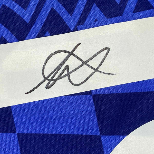 FRAMED Autographed/Signed MASON MOUNT 33x42 Chelsea FC Blue