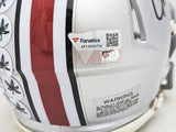 GARRETT WILSON AUTOGRAPHED OHIO STATE SILVER SPEED MINI HELMET FANATICS 216716