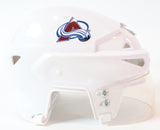 Peter Forsberg Autographed & Inscribed Avalanche White Mini Helmet | JSA COA