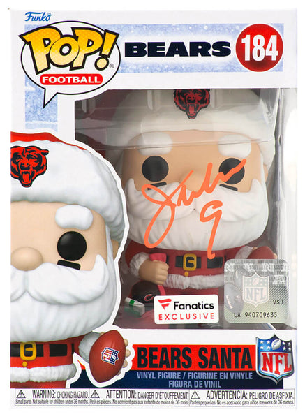Jim McMahon Signed Chicago Bears SANTA Funko Pop Doll #184 (SCHWARTZ SPORTS COA)