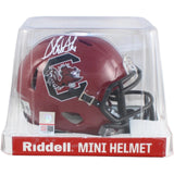 Sterling Sharpe Signed South Carolina Gamecocks Helmet Mini Cardinal BAS 58528