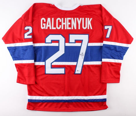 Alex Galchenyuk Signed Canadiens Jersey(Beckett) 3rd overall pick,2012 NHL Draft