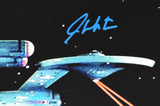 William Shatner Autographed Star Trek 11x14 USS Enterprise Photo- Beckett W Holo