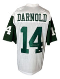 Sam Darnold New York Signed White Football Jersey JSA