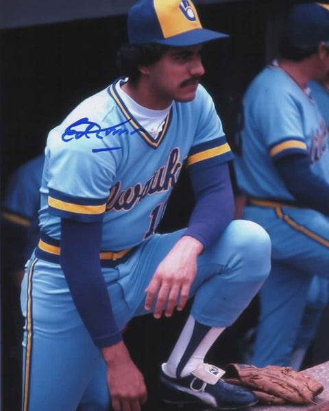 Brewers Infielder ED ROMERO Signed 8x10 Photo #6 AUTO - 1982 World Series