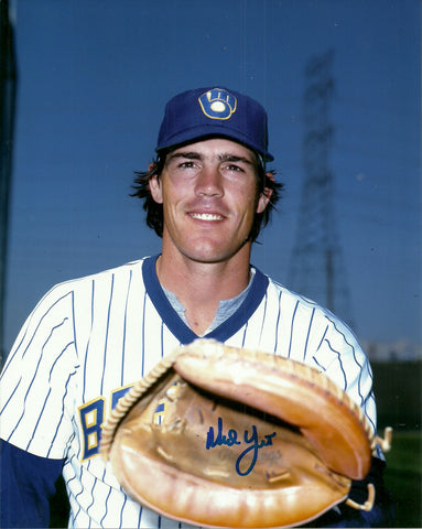 Brewers NED YOST Signed 8x10 Photo #3 AUTO - Catcher '80-83 - 1982 World Series