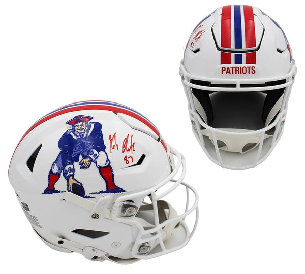 Rob Gronkowski Signed New England Patriots Speed Flex Authenetic TB NFL Helmet