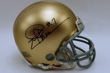 Joe Theismann Notre Dame Autographed Mini Helmet Beckett COA