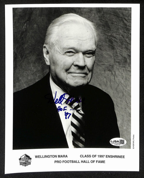 Wellington Mara Official Pro Football HOF Auto/Signed 8x10 Photo JSA BA201938