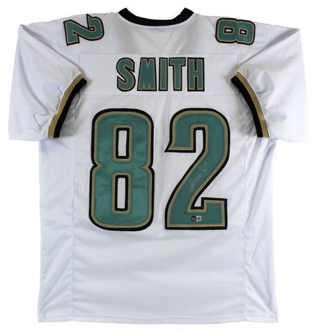 Jimmy Smith Authentic Signed White Pro Style Jersey Autographed BAS Witnessed