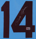 Pete Rose Signed 35x43 Framed Philadelphia Phillies Jersey (Fiterman Sports)