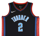 Thunder Shai Gilgeous-Alexander Signed Black Nike City Ed. Jersey JSA #CD42288