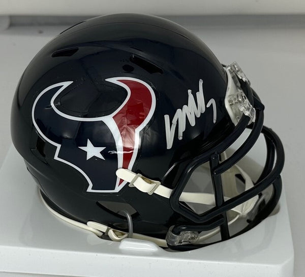 Texans Quarterback CJ STROUD Signed Riddell Speed Mini Helmet AUTO - FAN