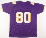 Cris Carter Signed Minnesota Vikings Jersey (Schwartz Sports) Ex-Ohio State W.R