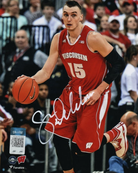 WI Badgers Basketball SAM DEKKER Signed 8X10 Photo #2 AUTO