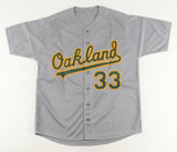 Jose Canseco Signed Athletics Jersey (JSA COA) 2xWorld Series Champ / 1989, 2000