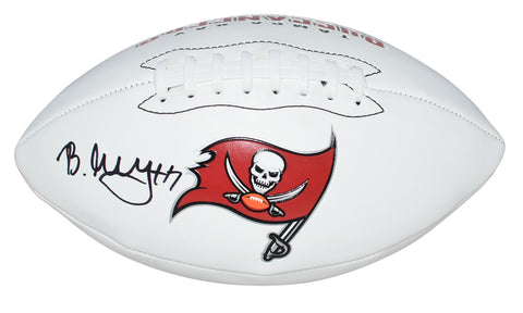 BUCKY IRVING AUTOGRAPHED TAMPA BAY BUCCANEERS WHITE LOGO FOOTBALL BECKETT